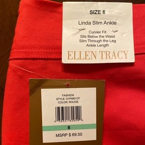 Ellen Tracy Linda Slim Ankle length Pants Size 8